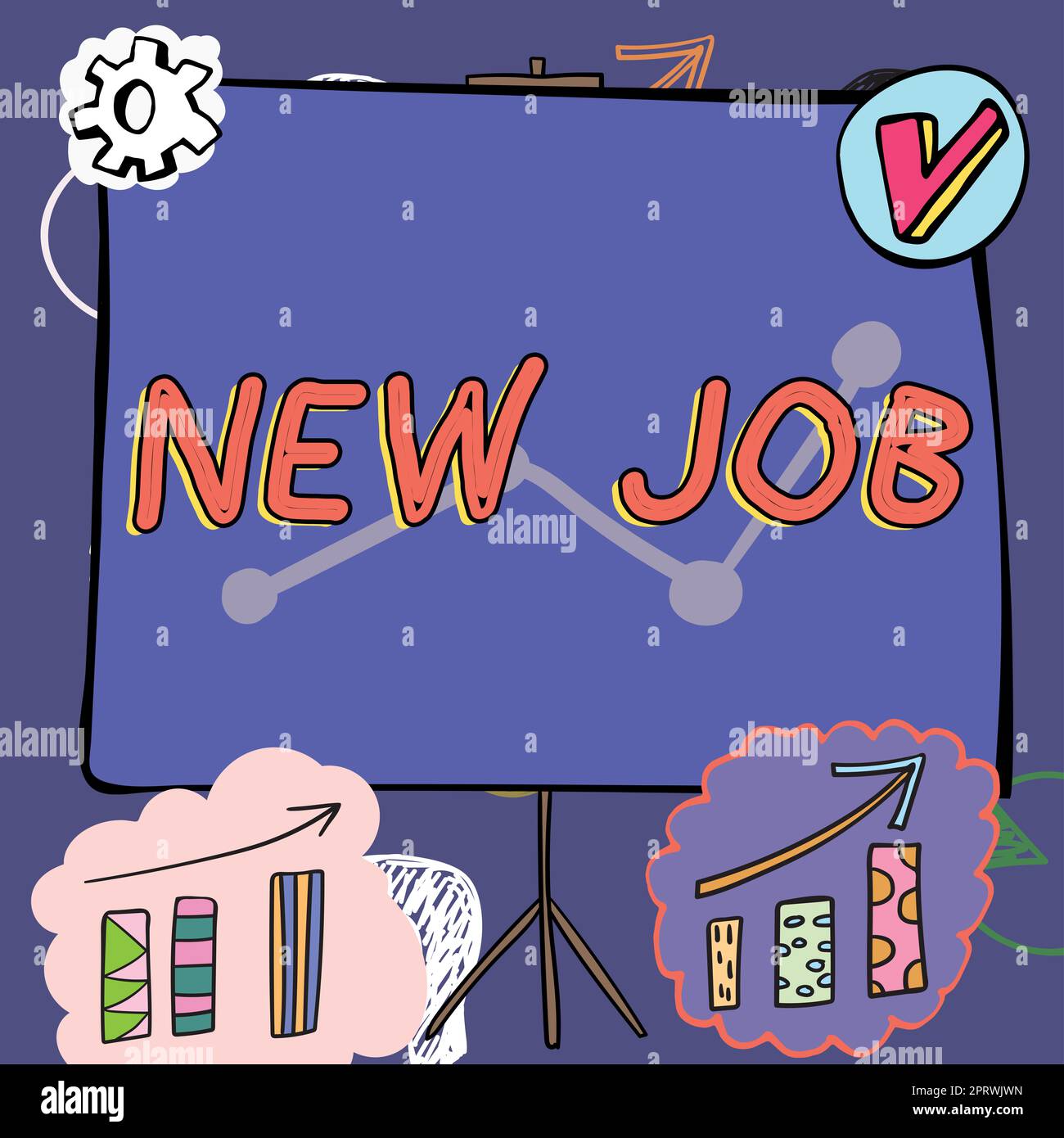 Hand writing sign New Job, Internet Concept signing contract Finding ...