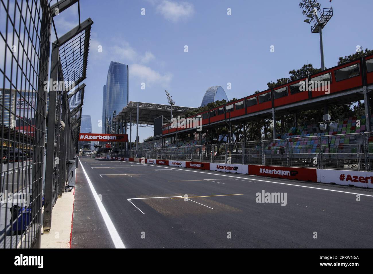 Baku, Azerbaijan 27/04/2023, Baku circuit starting grid, grille de