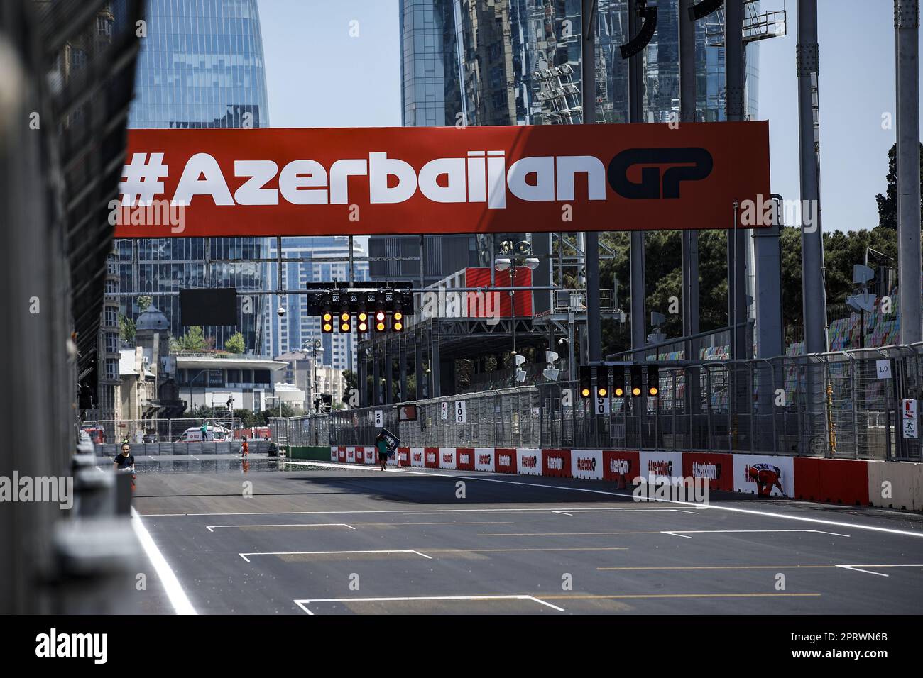 Baku, Azerbaijan 27/04/2023, Baku circuit starting grid, grille de