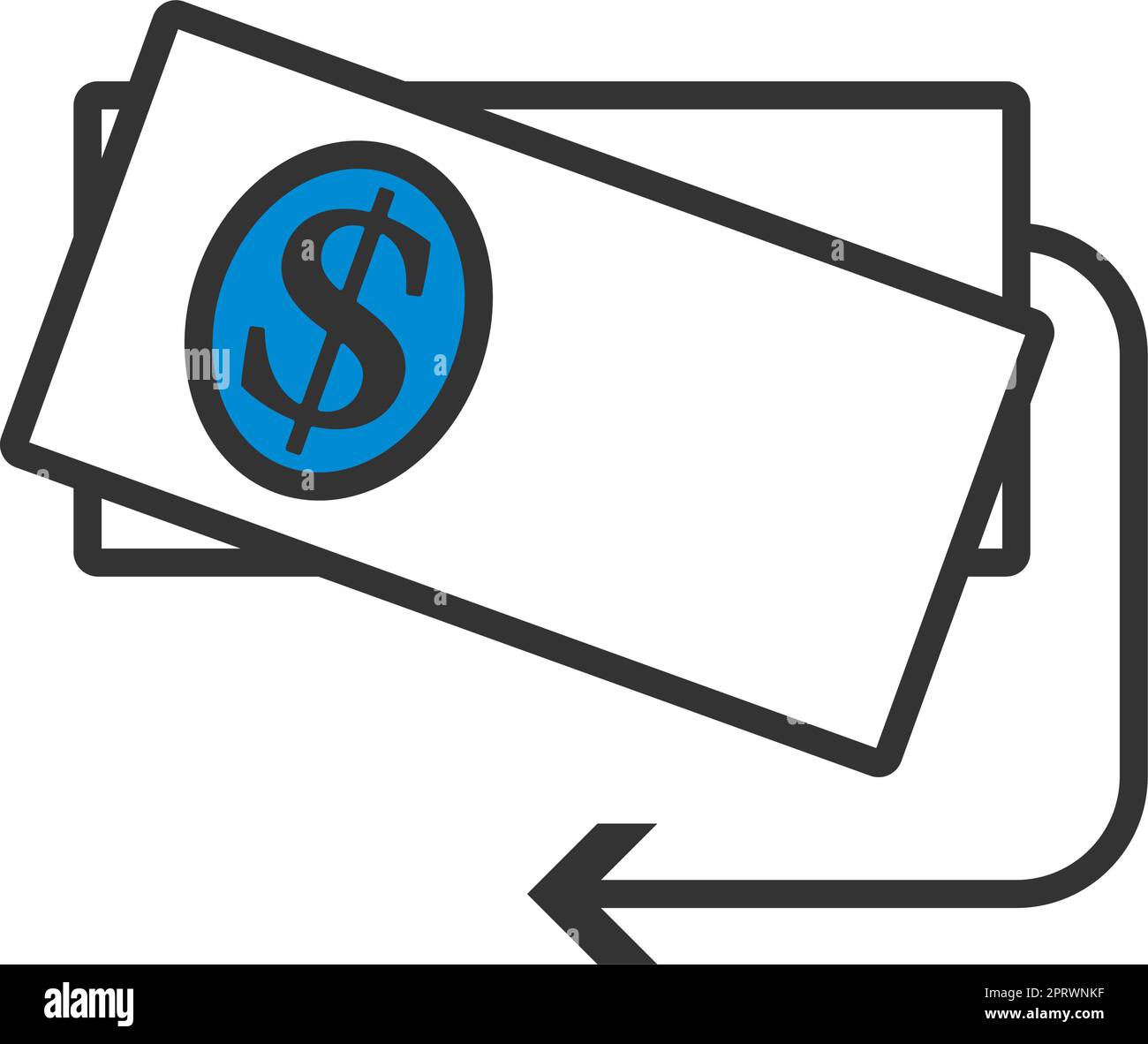 Cash Back Dollar Banknotes Icon Stock Vector Image & Art - Alamy
