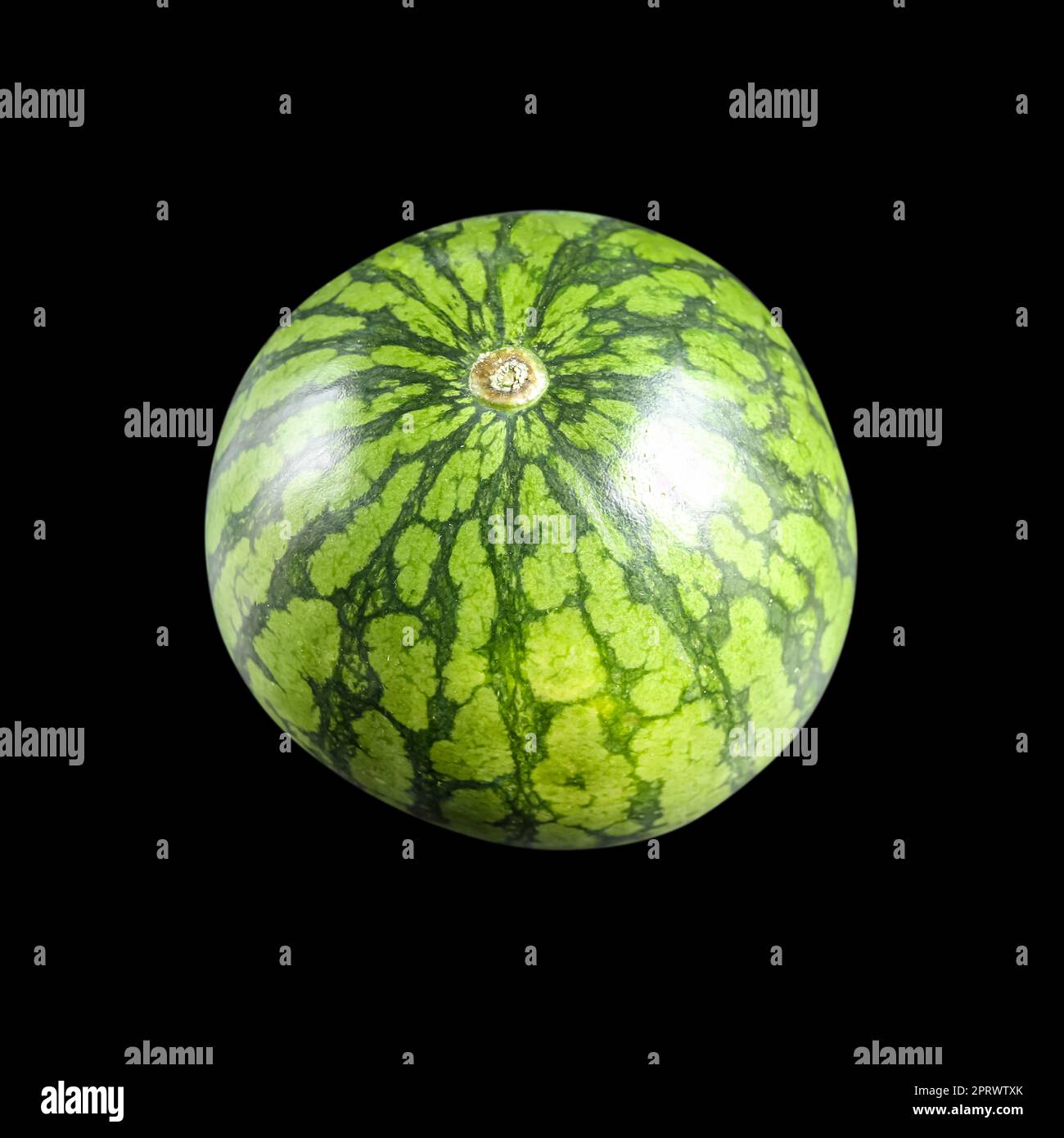 Watermelon isolated on black background Stock Photo
