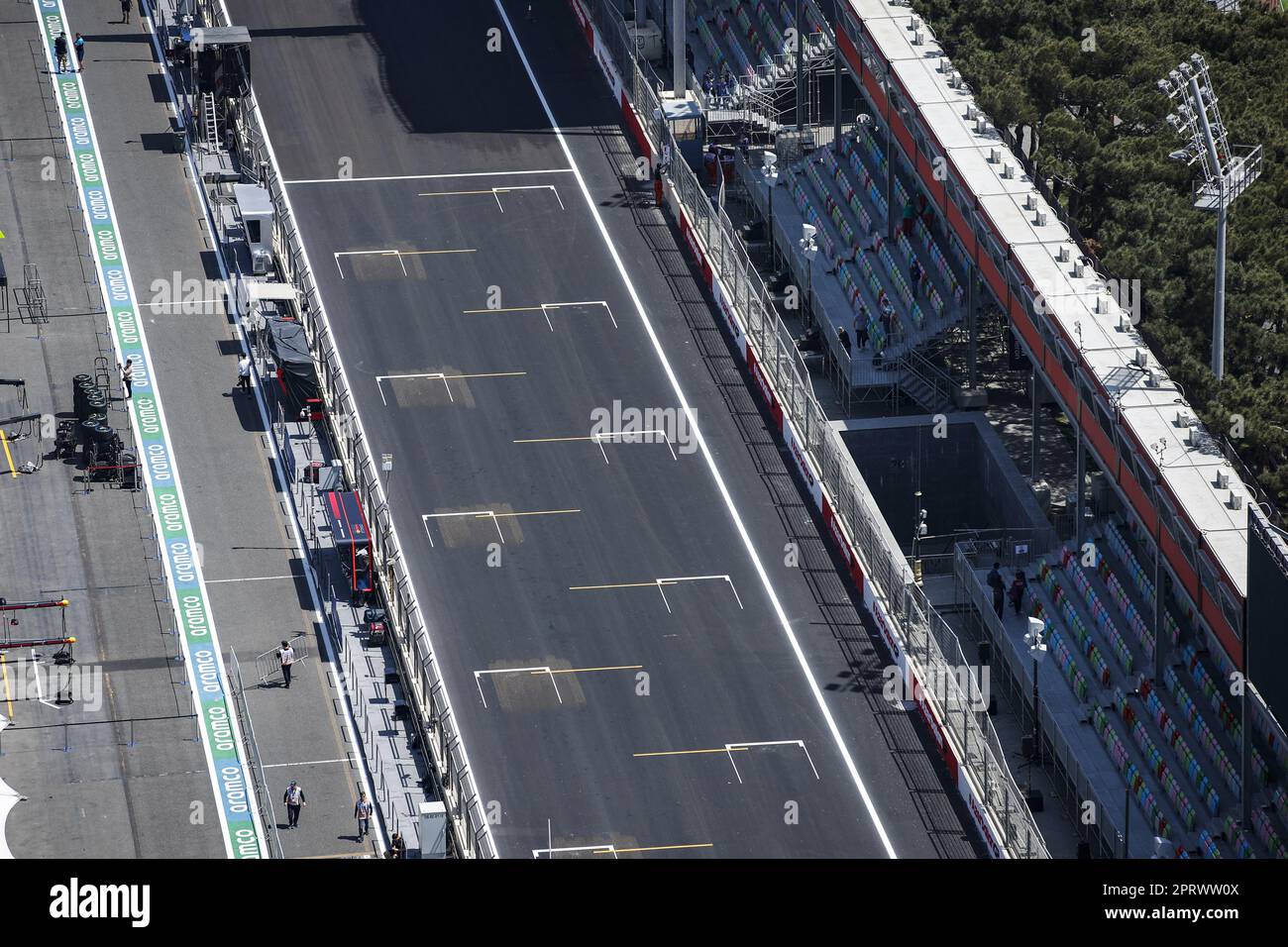 Baku, Azerbaijan 27/04/2023, Baku circuit starting grid, grille de