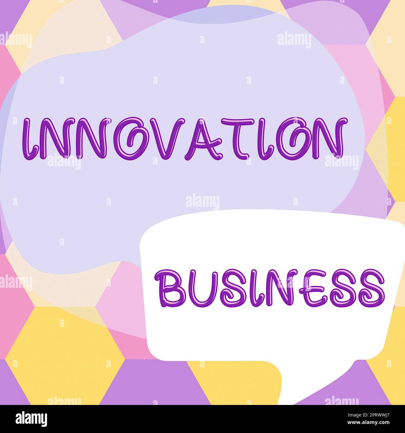 Conceptual caption Innovation Business. Business overview Introduce New Ideas Workflows Methodology Services Stock Photo