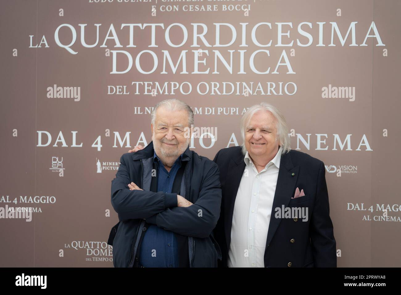 Rome, Italy, April 27, 2023 Pupi Avati attends at photocall for the move Rome, Italy, April 27, 2023 Pupi Avati attends at photocall for the move