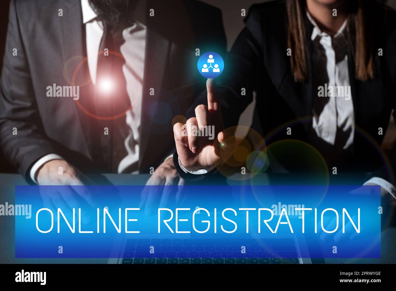 Conceptual caption Online Registration. Concept meaning Process to