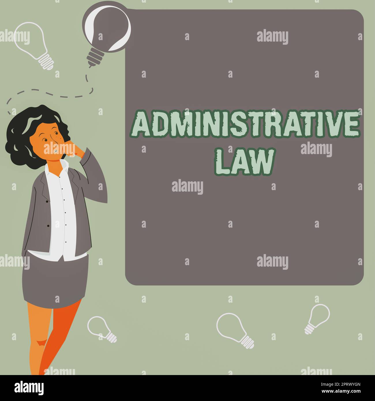 Hand writing sign Administrative LawBody of Rules regulations Orders