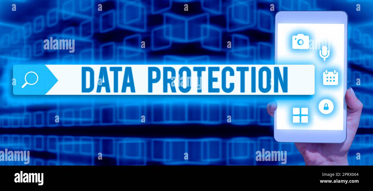 Writing displaying text Data ProtectionProtect IP addresses and personal data from harmful software. Internet Concept Protect IP addresses and personal data from harmful software Stock Photo