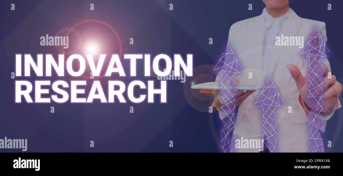 Inspiration showing sign Innovation Research. Concept meaning Existing Products Services come into New Being Stock Photo