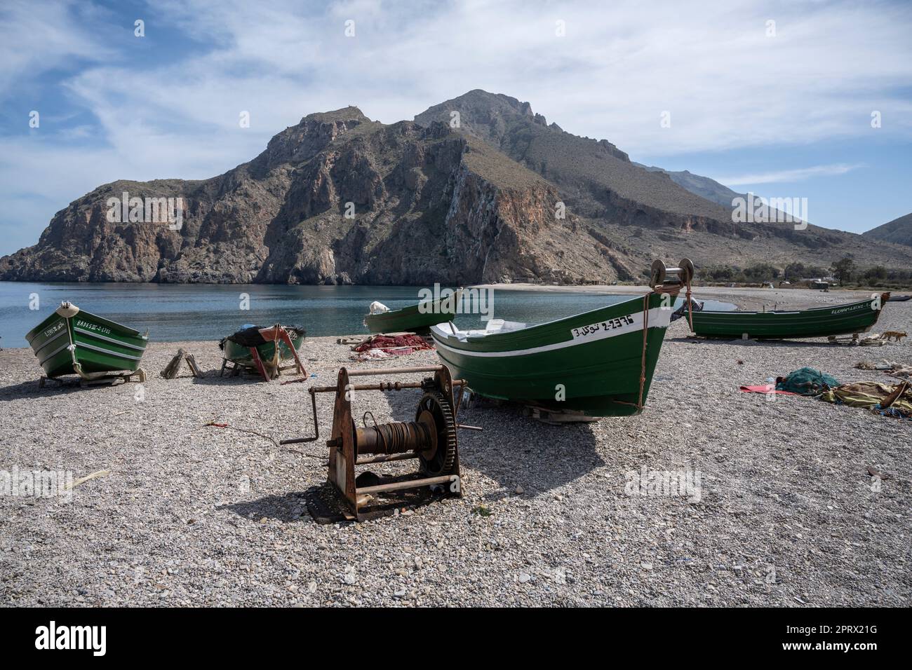 Fishing boats on the beach hi-res stock photography and images - Alamy