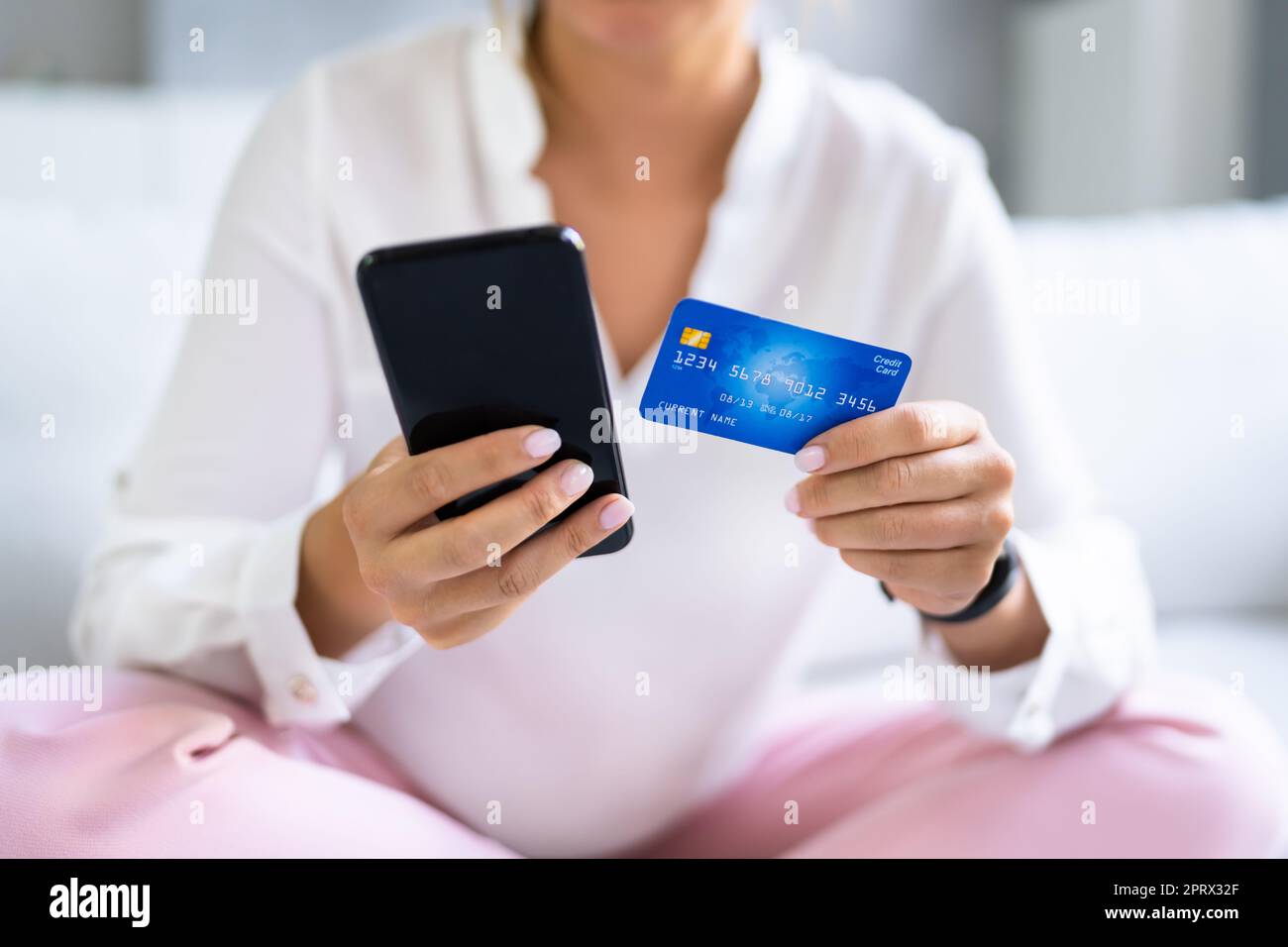 Online Shopping Fraud Prevention Stock Photo