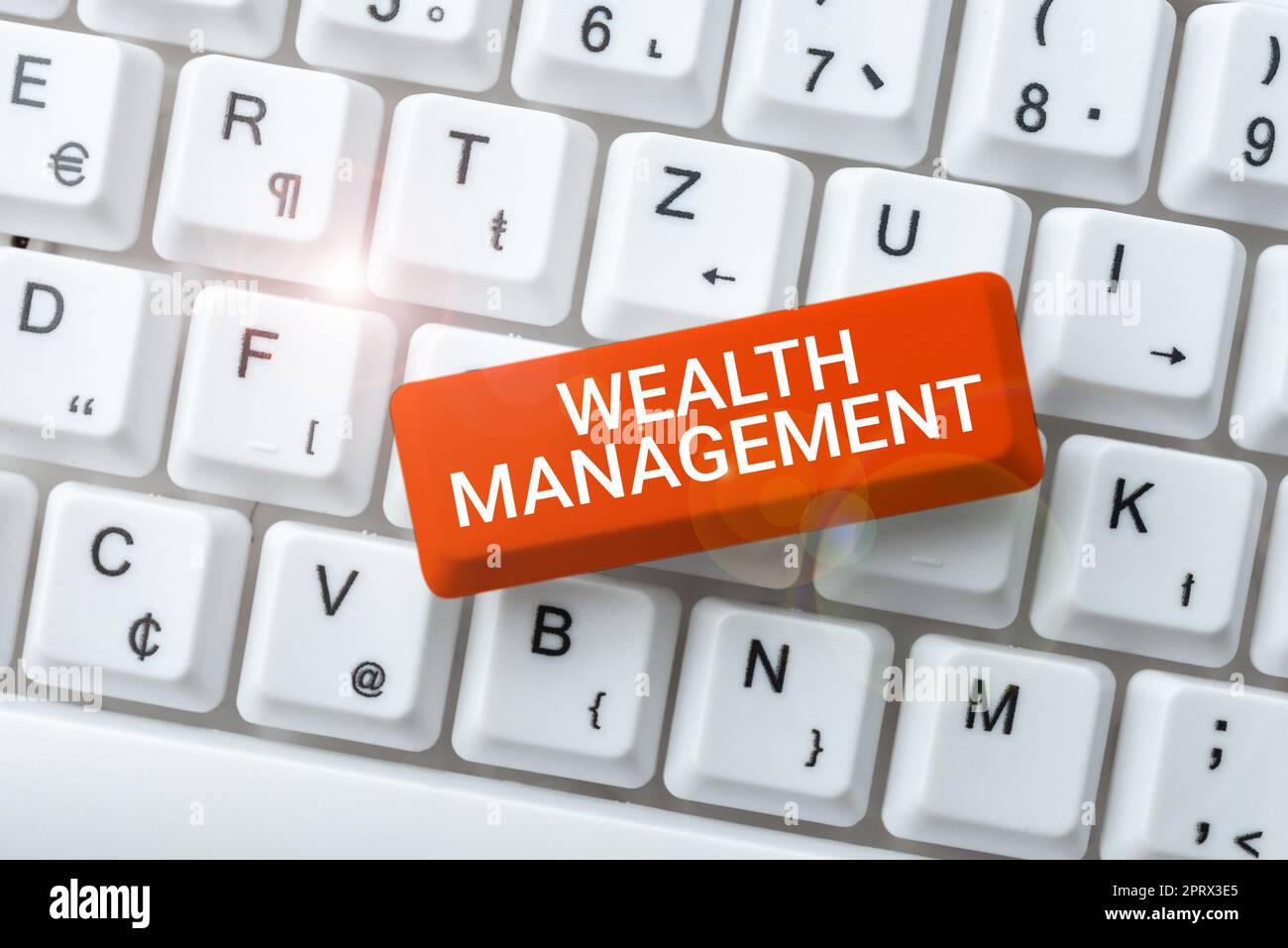 Conceptual caption Wealth ManagementSustain and grow long term prosperity Financial care. Business overview Sustain and grow long term prosperity Financial care Stock Photo
