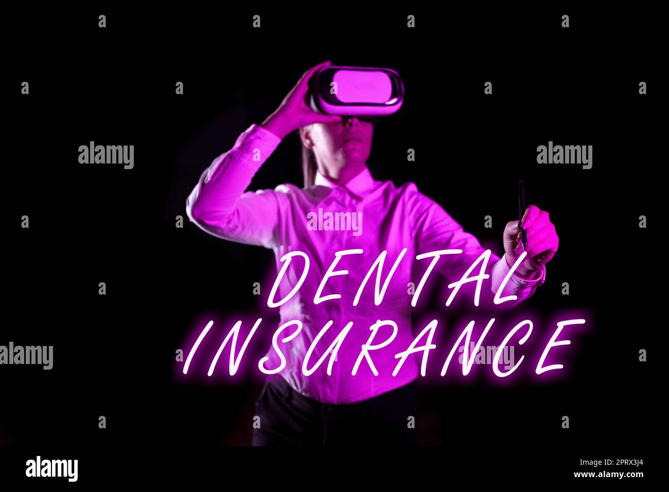 Conceptual caption Dental Insuranceform of health designed to pay portion or full of costs. Business concept form of health designed to pay portion or full of costs Stock Photo