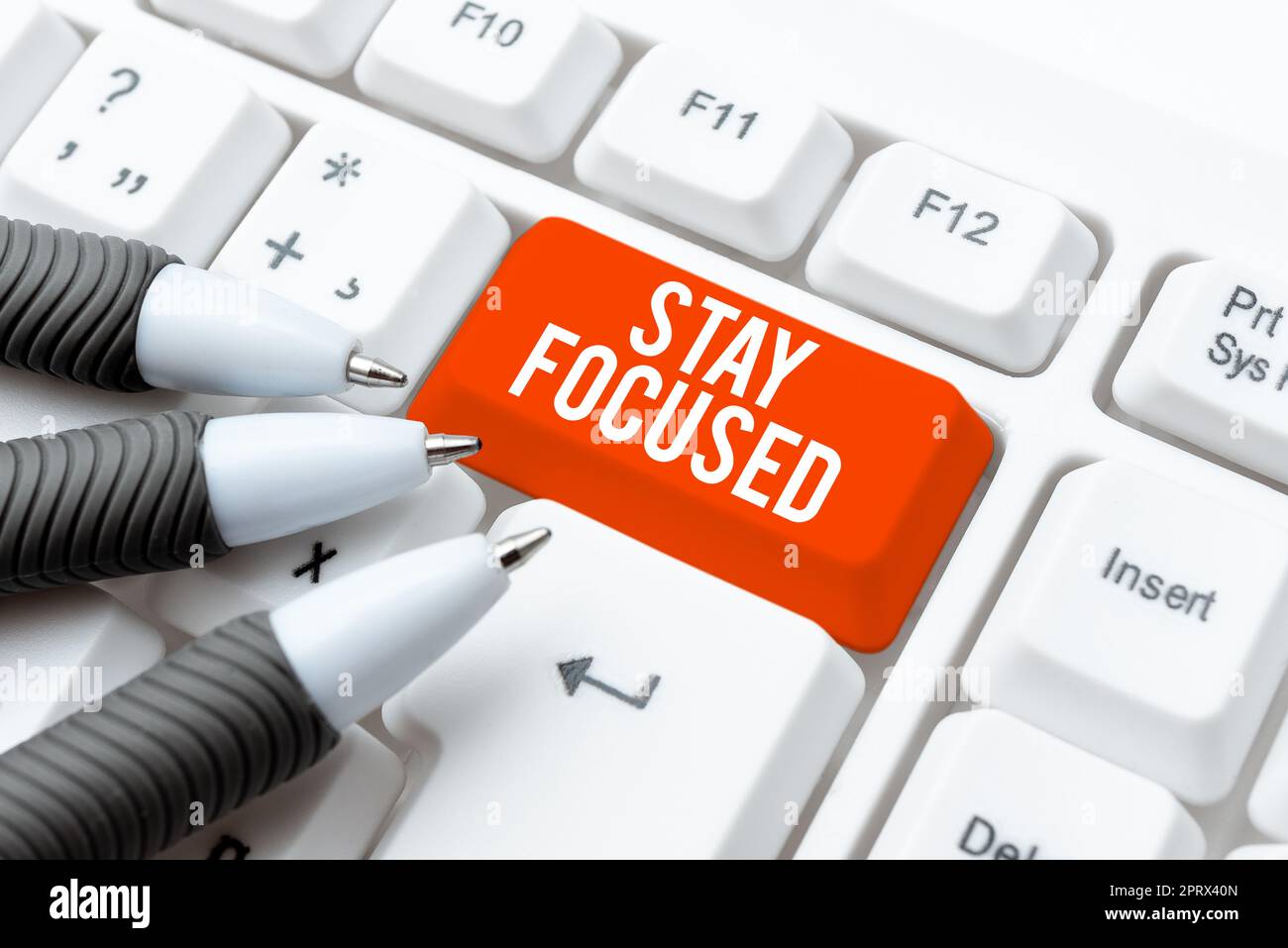 Conceptual display Stay Focused. Conceptual photo Be attentive Concentrate Prioritize the task Avoid distractions Stock Photo