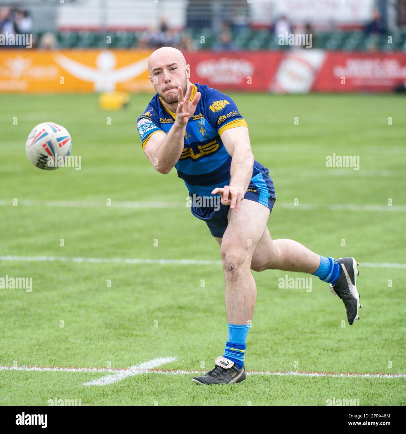 Wakefield, England 16th April 2023 Wakefield Trinity's Lee Kershaw. Rugby League Betfred