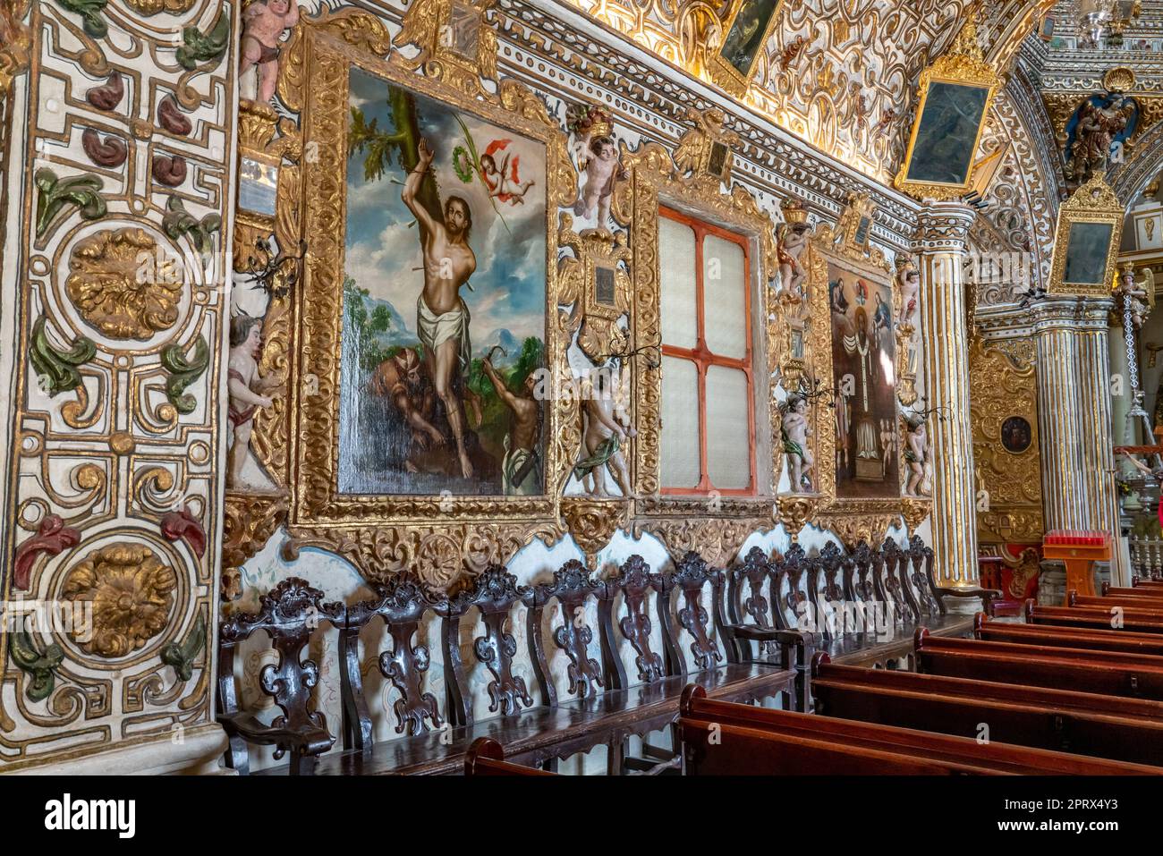 The ornate baroque Chapel of the Senor de Tlacolula, Church of the