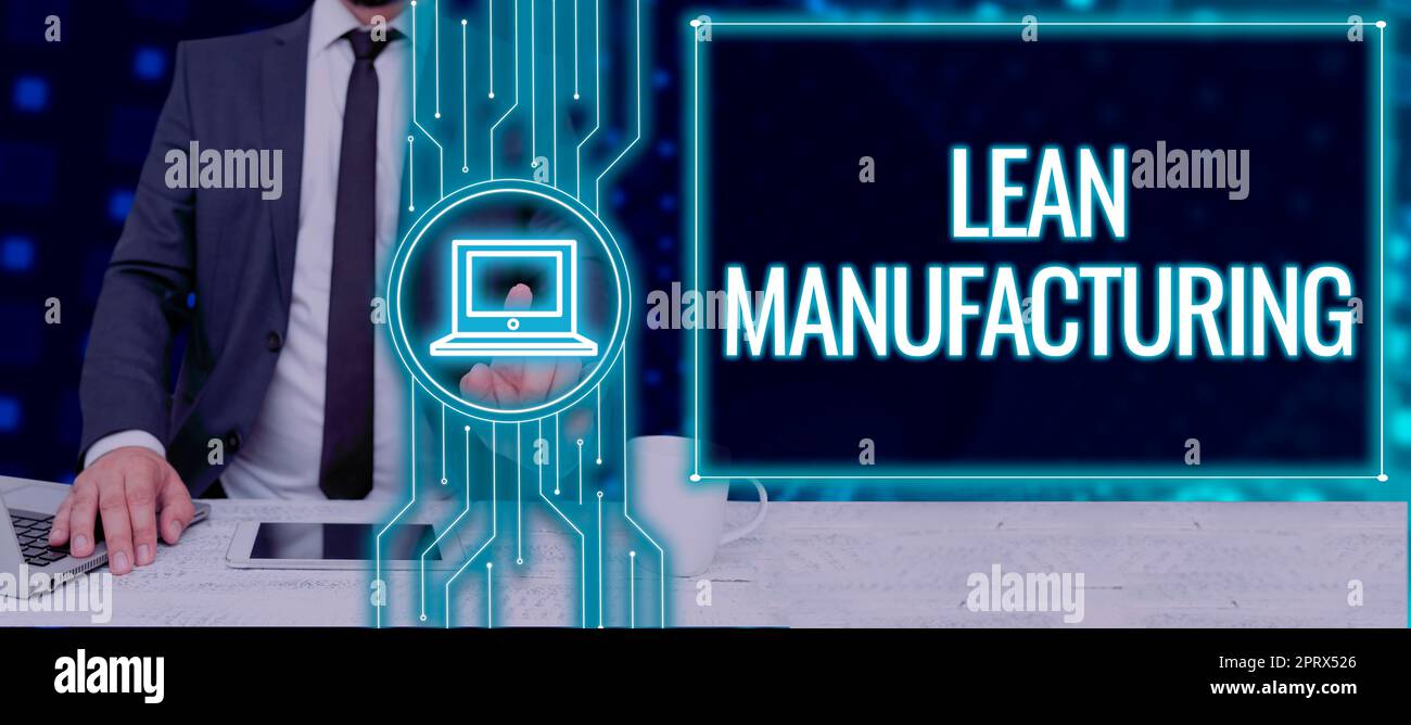 Using Less In Manufacturing Text showing inspiration Lean ManufacturingWaste Minimization without ...