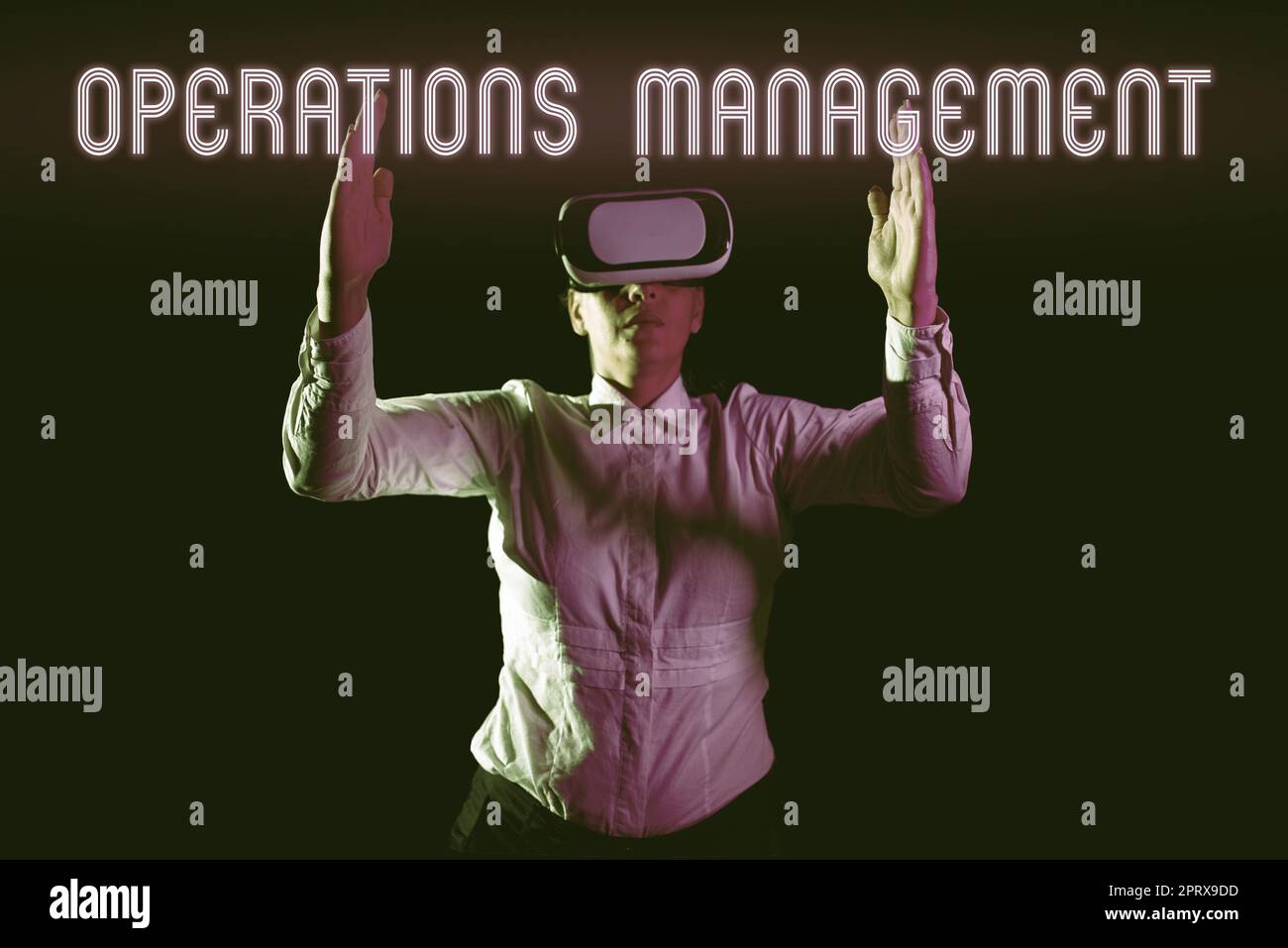 Text Caption Presenting Operations Management Word For Ensure Inputs To Output The Production 