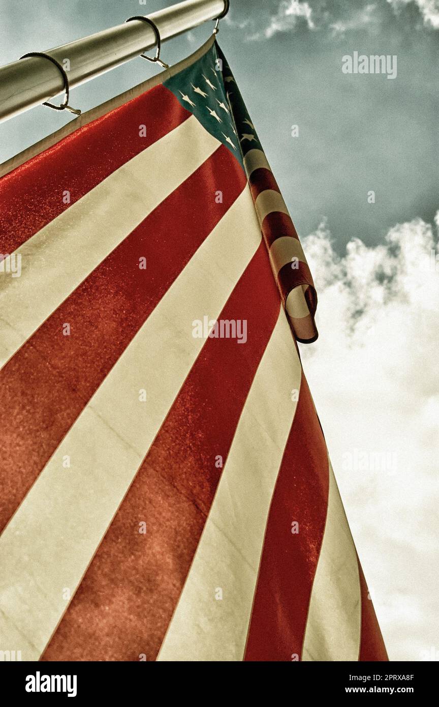 Flag of the United States of America (USA); Stars and Stripes, Star ...