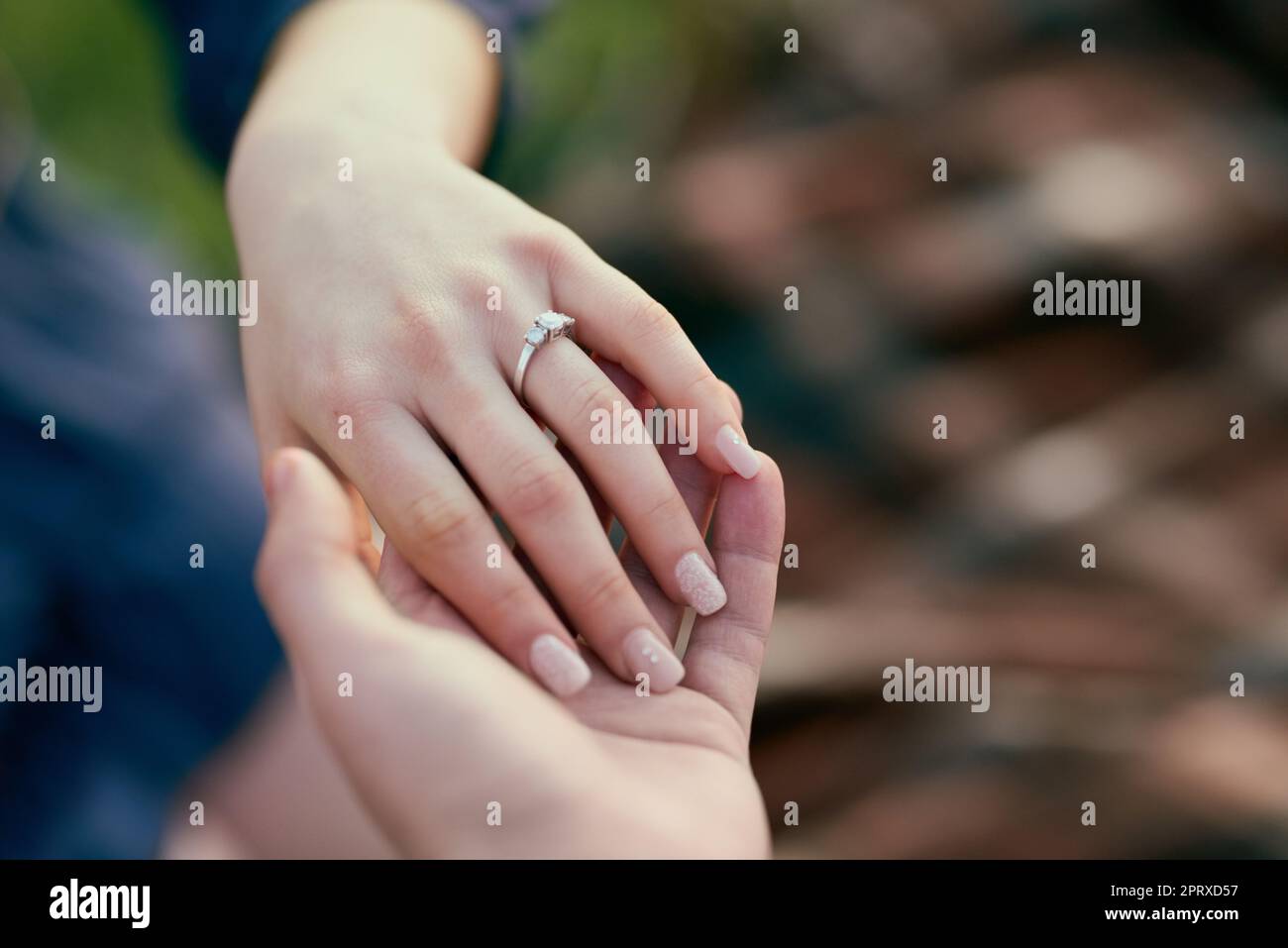 Together forever in love and faithfulness. Closeup shot of a