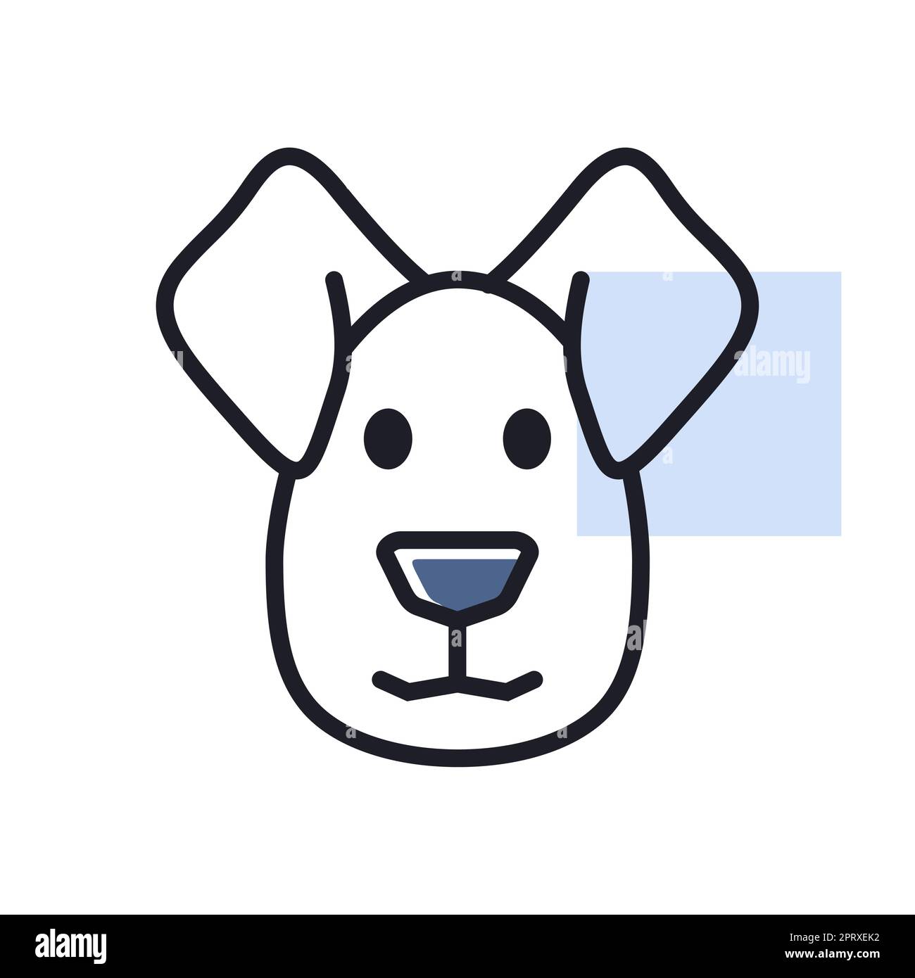 Dog icon. Farm animal vector illustration Stock Vector