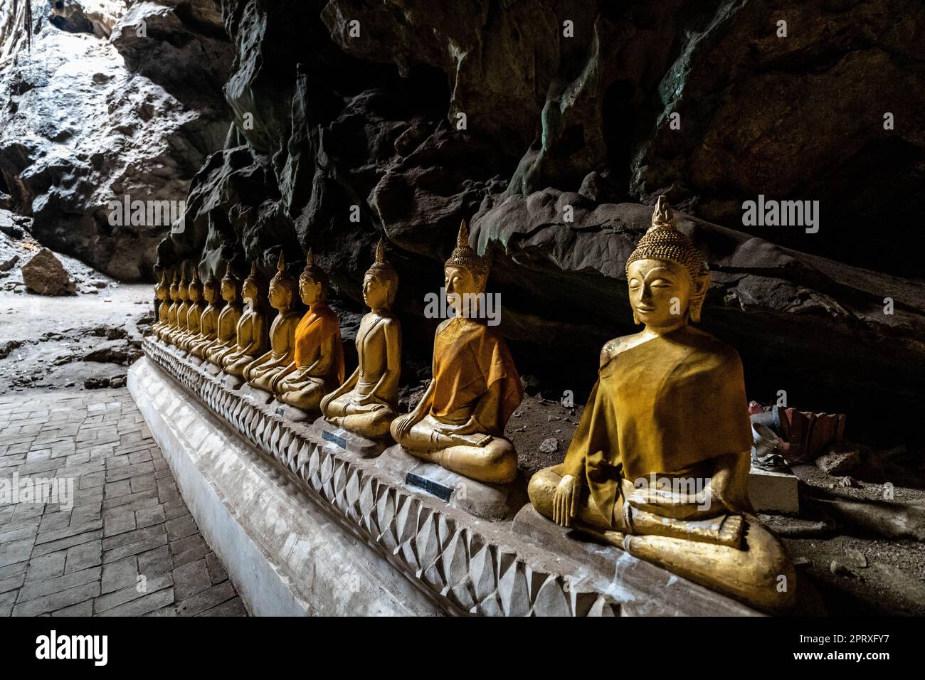 The limestone Khao Tham Luang Cave is decorated with beautiful