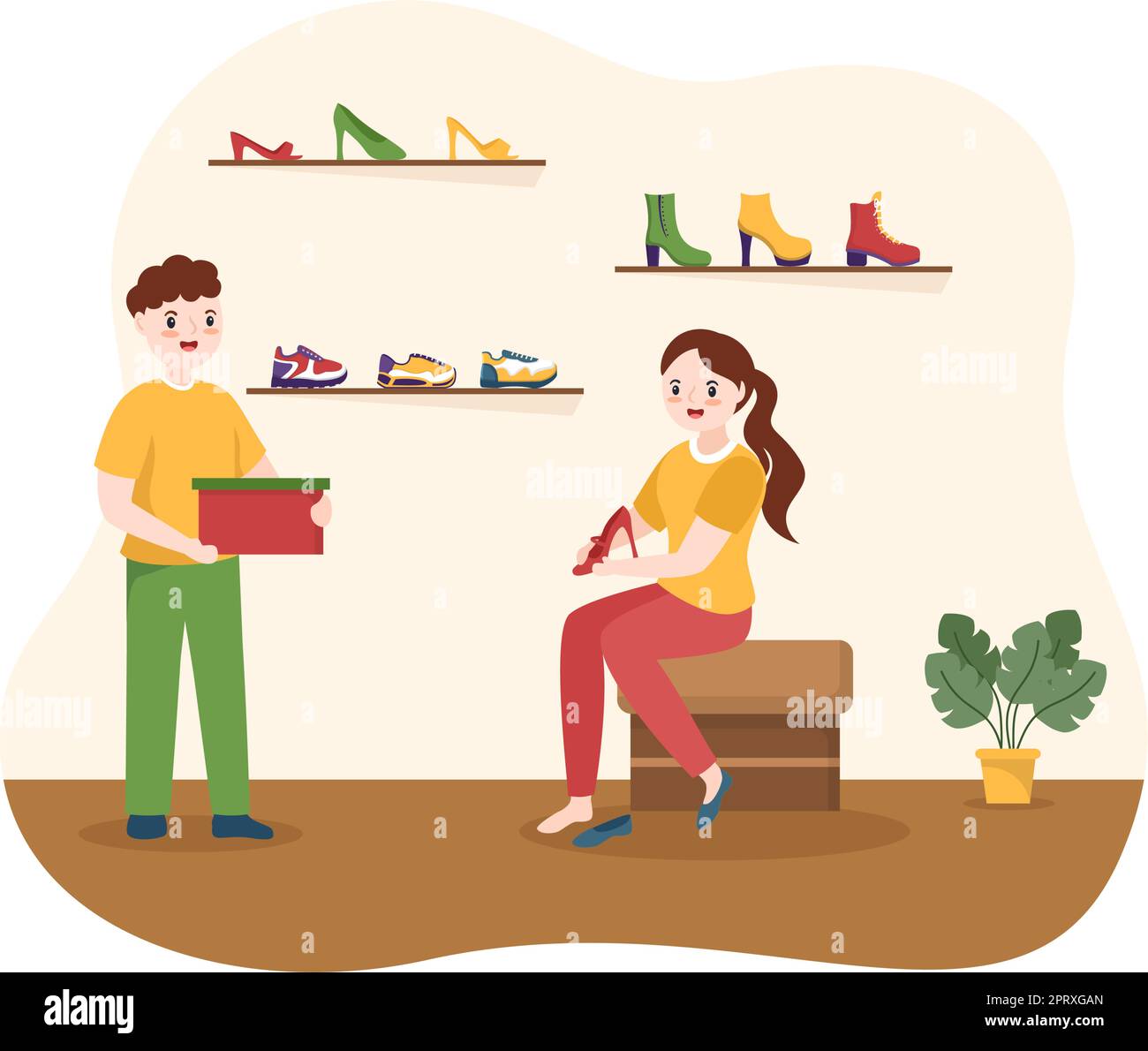 Shoe Store with New Collection Men or Women Various Models or Colors of