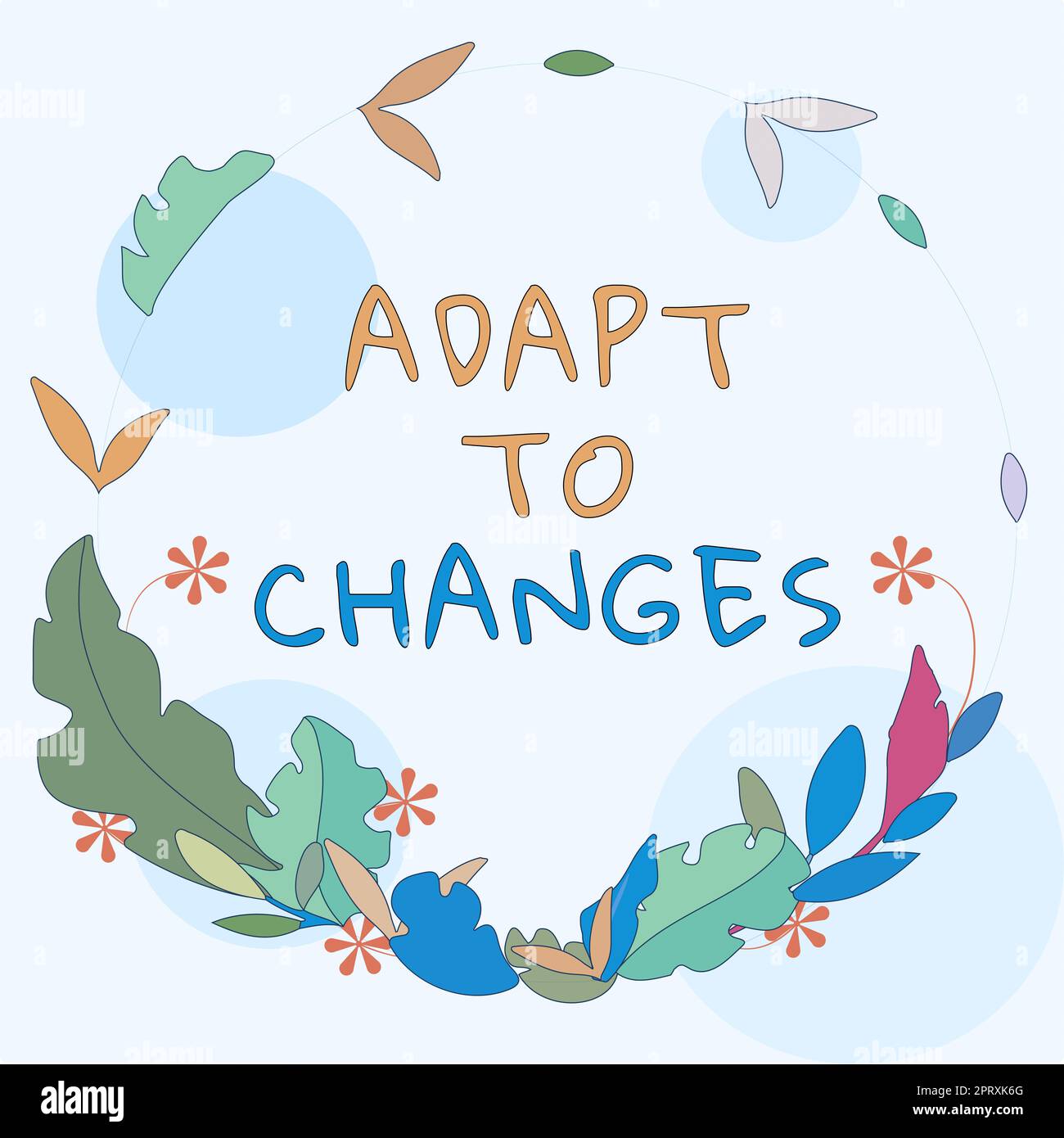 Text caption presenting Adapt To Changes, Business overview Embrace new ...
