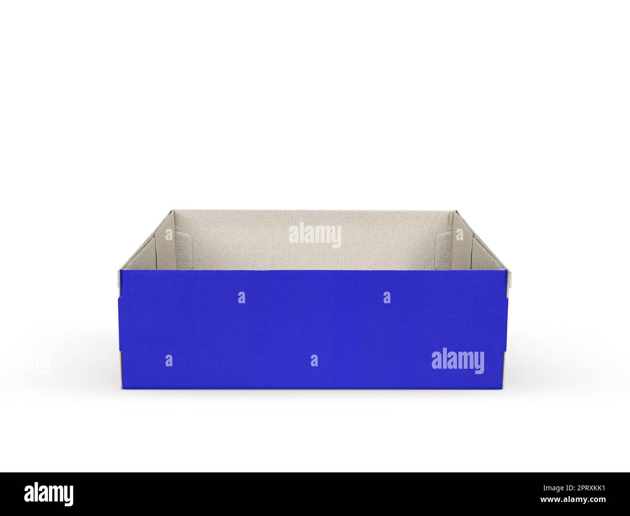 Open Empty Cardboard Box Isolated on White Background Stock Photo - Alamy