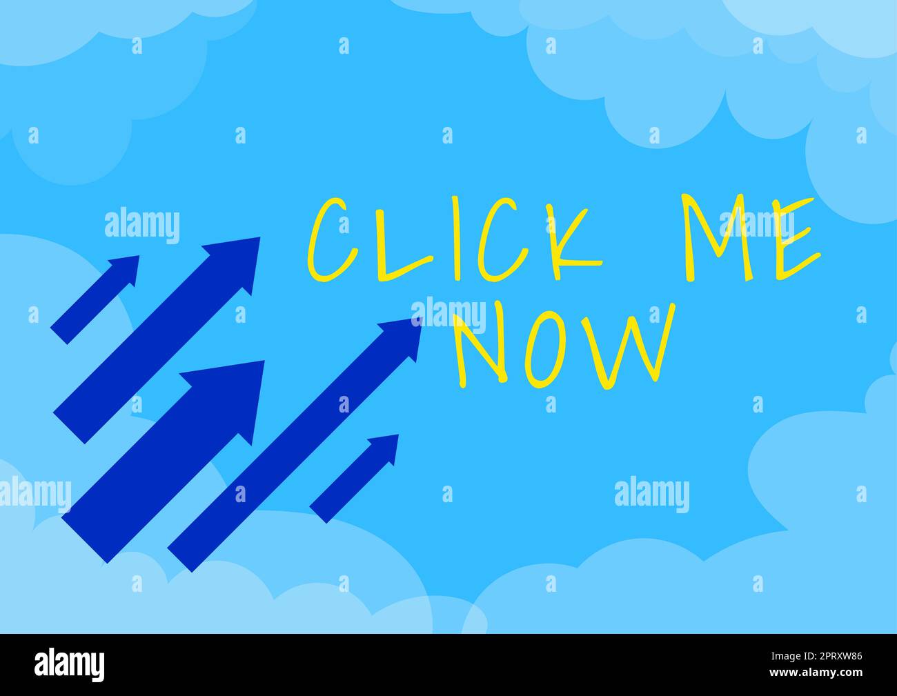 Text caption presenting Click Me Now, Word Written on Internet helping ...