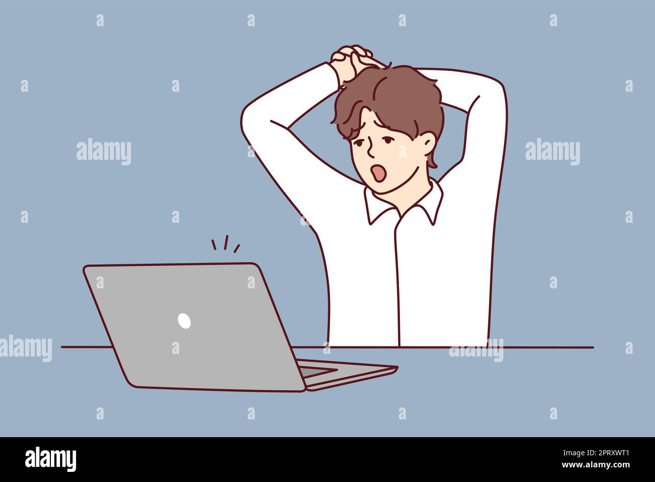 Employment exhausted Stock Vector Images - Alamy