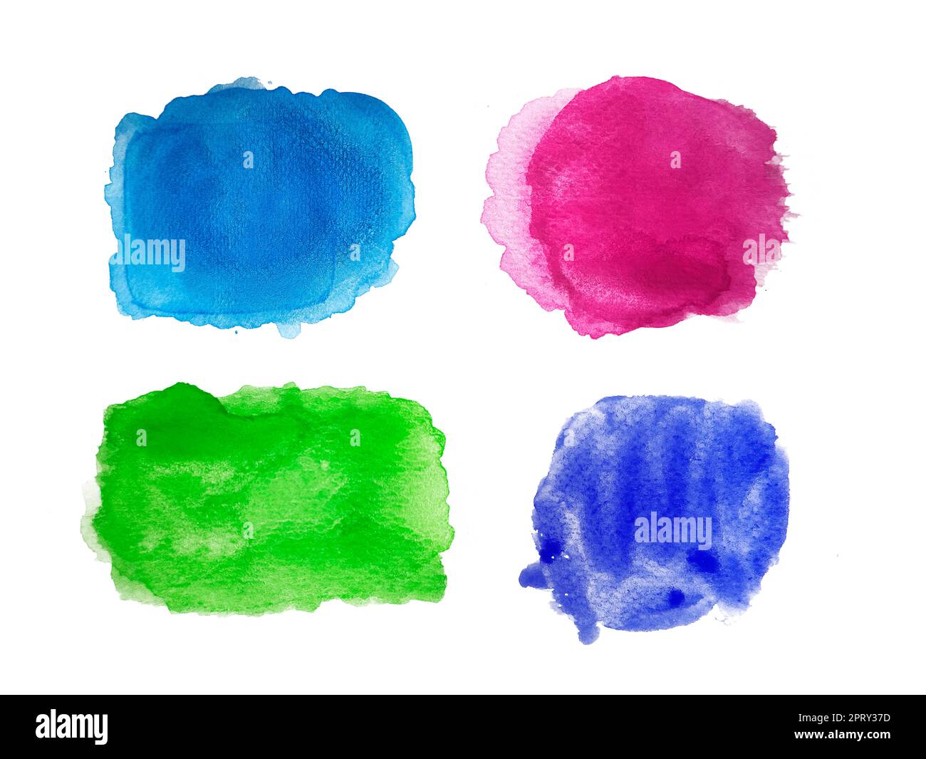 Abstract watercolor hand paint texture, isolated on white background ...