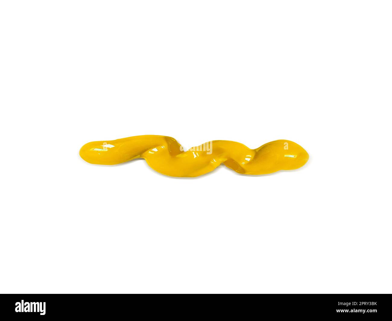 colors of acrylic paint squeezed from a tube isolated on white