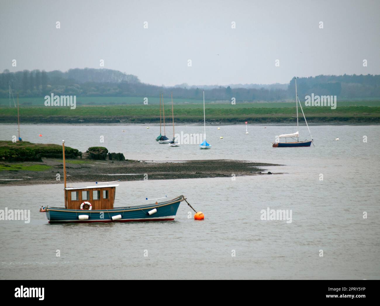 The estuary at Aldeburgh, Suffolk Stock Photo