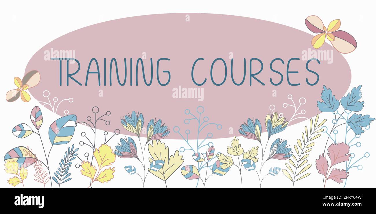 Conceptual display Training Courses, Word Written on graduate course ...