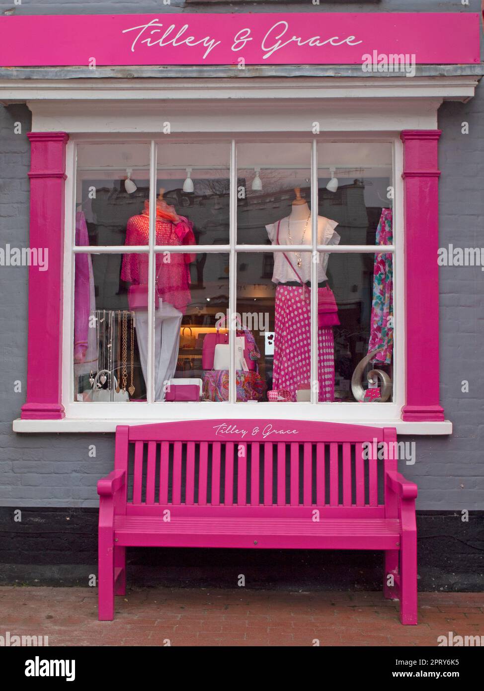 A shop front in Aldeburgh, Suffolk Stock Photo
