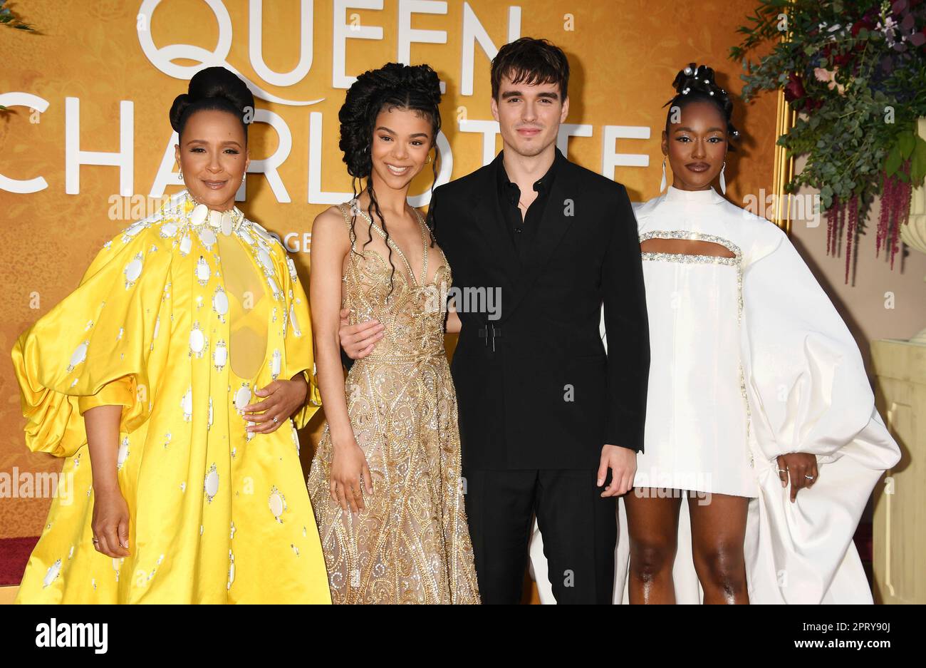 LOS ANGELES, CALIFORNIA - APRIL 26: (L-R) Golda Rosheuvel, India