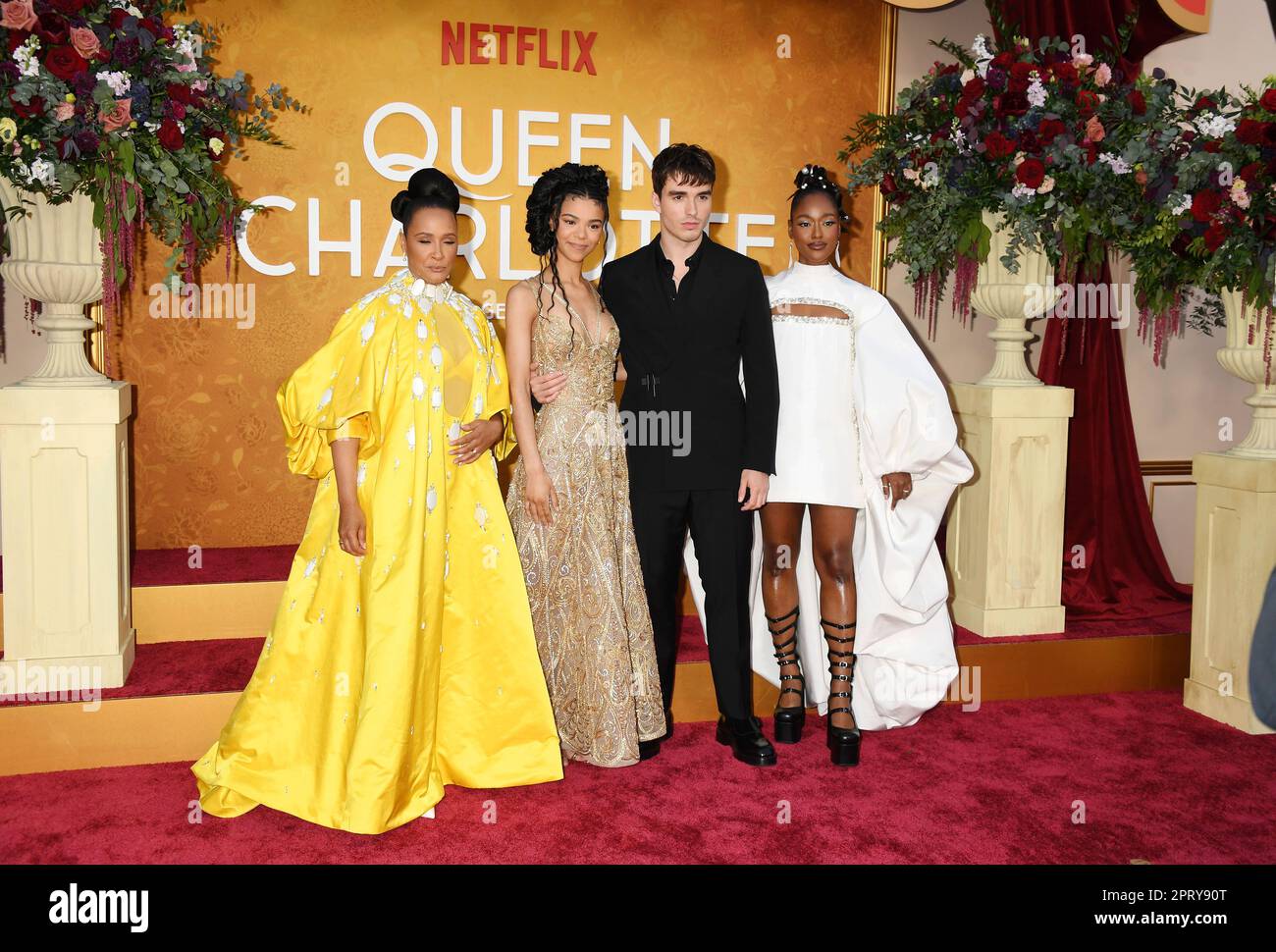 LOS ANGELES, CALIFORNIA - APRIL 26: (L-R) Golda Rosheuvel, India