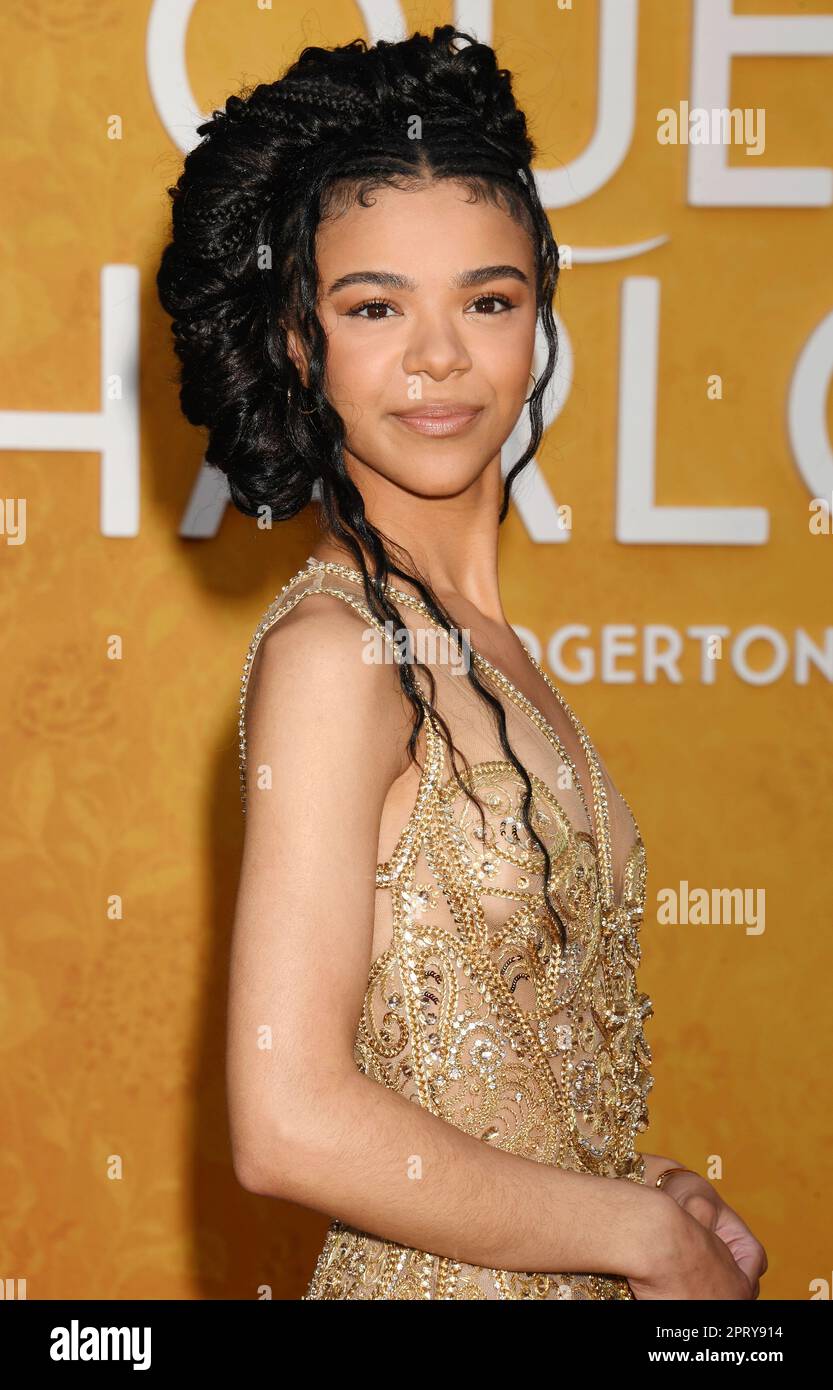 LOS ANGELES, CALIFORNIA APRIL 26 India Amarteifio attends Netflix's