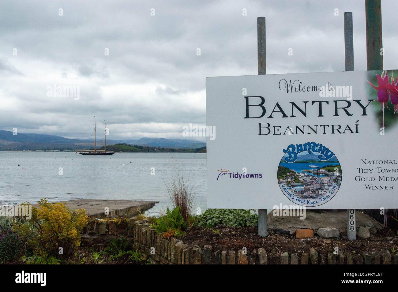 Bantry, West Cork, Ireland, Thursday 27 Apr. 2023; The sailing yacht, Mariette was at anchor in Bantry Bay today. The British registered vessel moored over night while enroute to Kinsale. Credit; ED/Alamy Live News Stock Photo