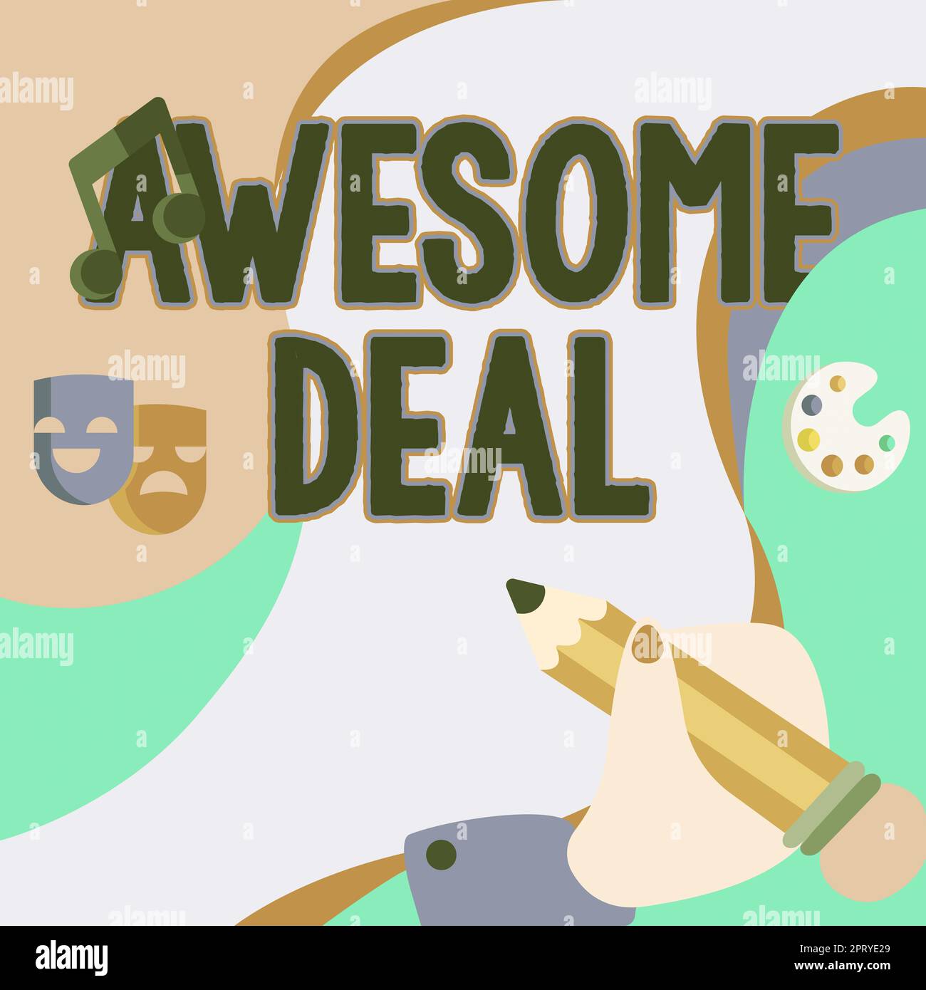 Sign displaying Awesome Deal, Conceptual photo impressive agreement ...