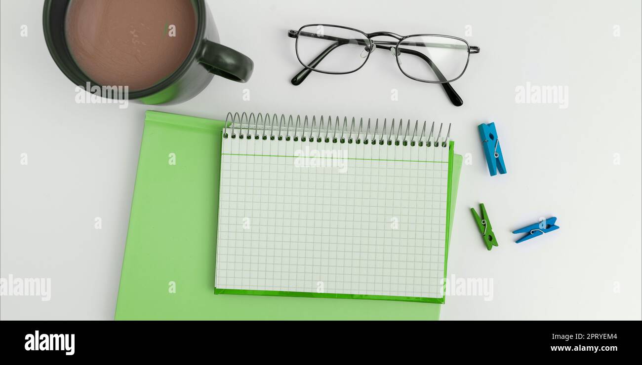 Multiple Assorted Collection Office Stationery Photo Placed Over Table Stock Photo