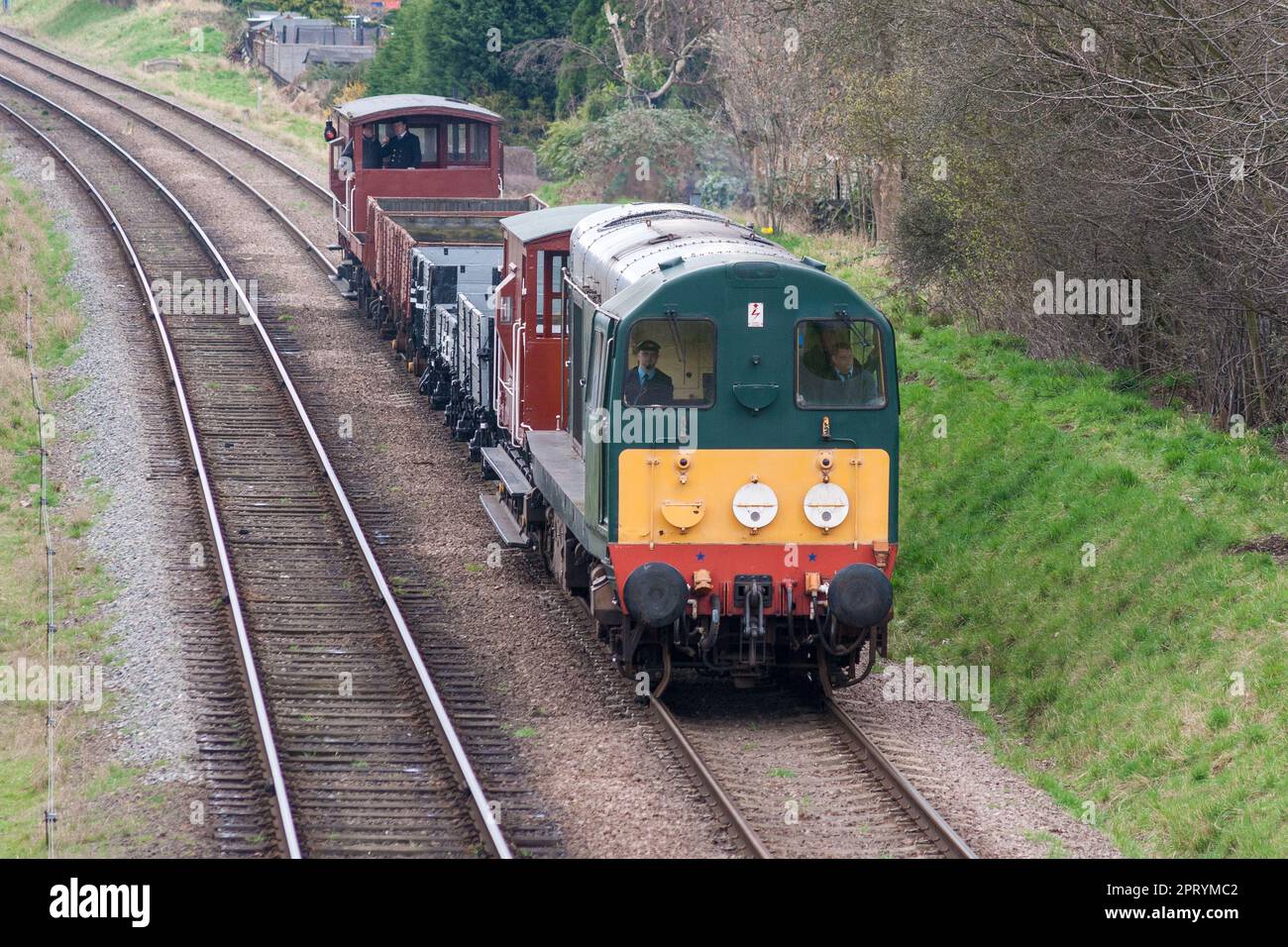 A diesel locomotive on the Great Central Railway Stock Photo