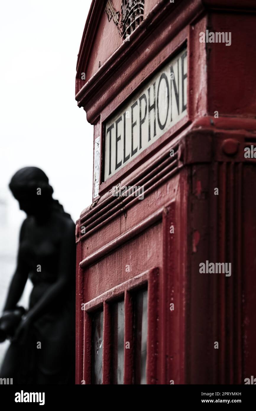 London Phone Box Stock Photo