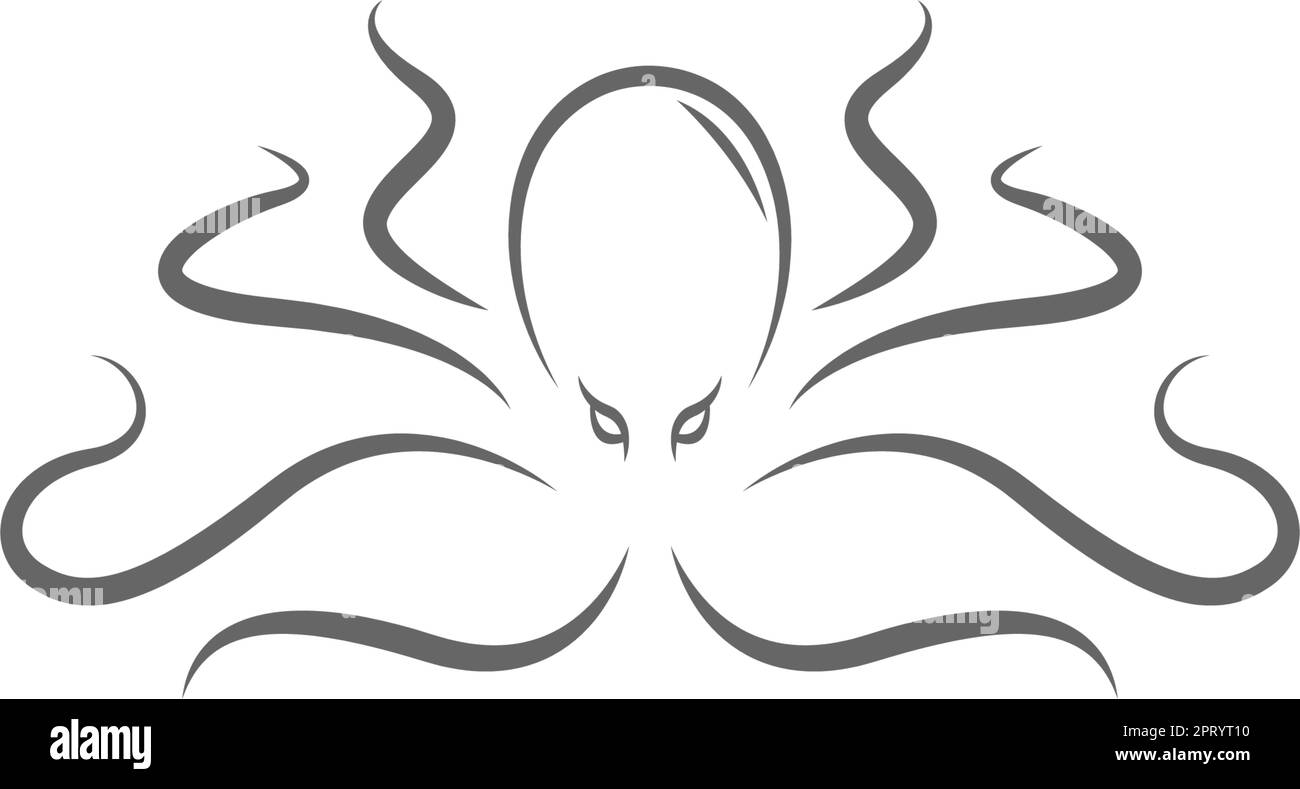 Kraken logo icon illustration Stock Vector