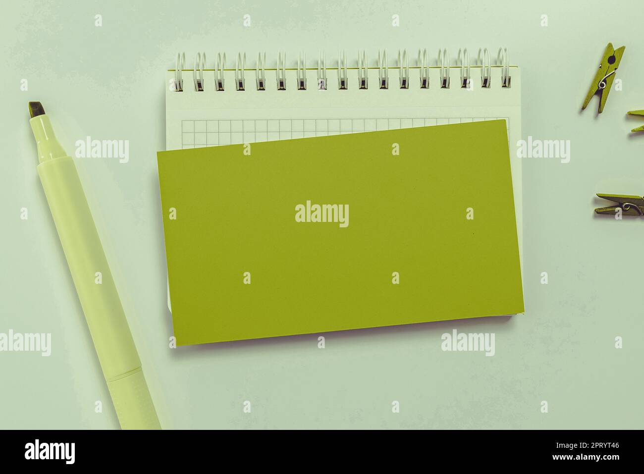 Multiple Assorted Collection Office Stationery Photo Placed Over Table Stock Photo