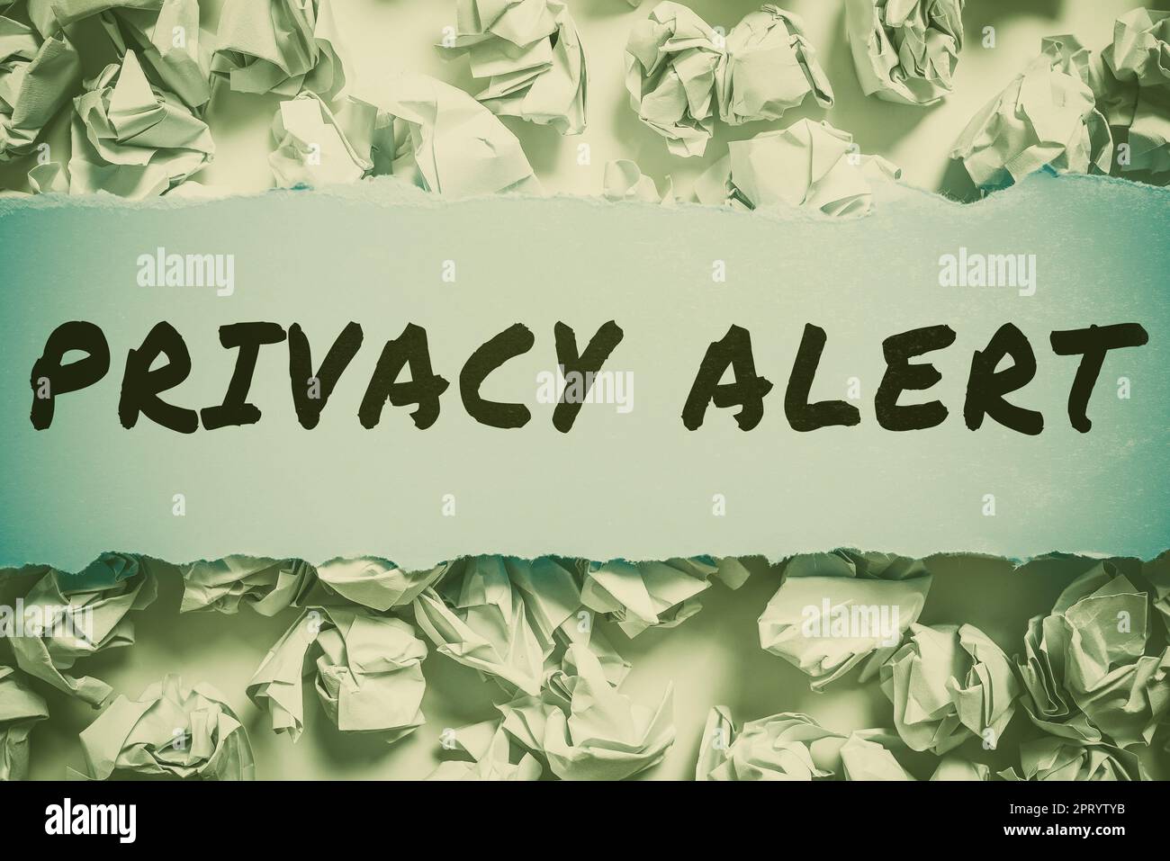 Writing displaying text Privacy Alert, Conceptual photo warns the user from the risk that may steal your data Stock Photo