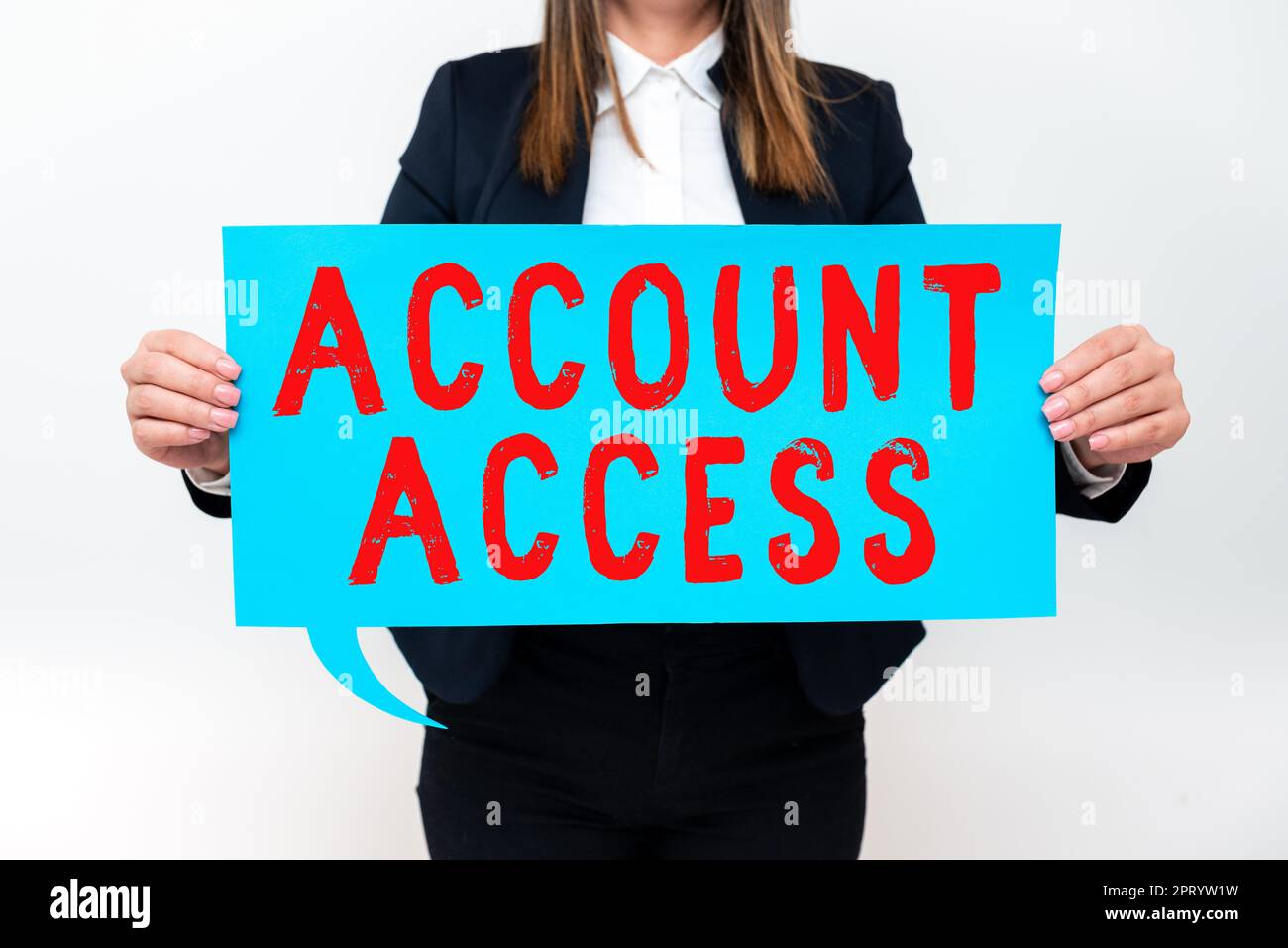 Hand writing sign Account Access, Business concept full privilege for