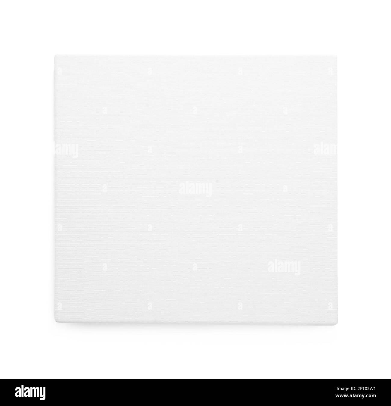 Blank canvas isolated on white, top view. Space for design Stock Photo