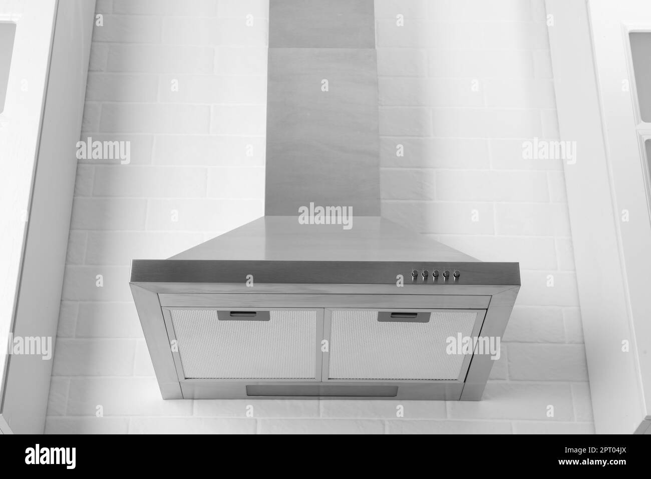 Contemporary kitchen brick Black and White Stock Photos & Images Alamy