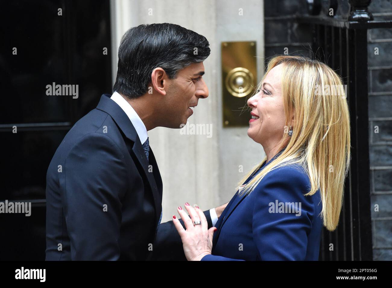 London, UK. 27th Apr, 2023. Prime Minister Rishi Sunak meets with